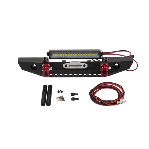 Eladcncmc 1:10 C Crawler Frontstoßstange & Schrauben LED Lampe Einfache Modellauto Spielzeug Ersatzteil TRXA4 SCX10 90046