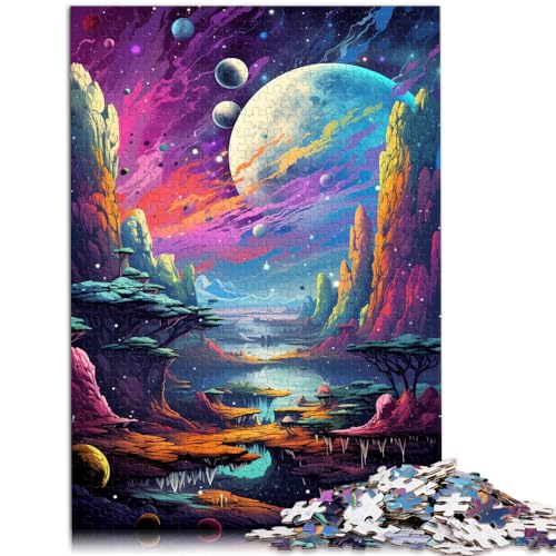 Puzzle Fantasie-Kosmische Landschaft, 1000 Teile, Puzzle für Erwachsene, Holzpuzzle, Jedes Teil ist einzigartig – Anspruchsvolles, unterhaltsames Familienspiel, 1000 Teile (50 x 75 cm)