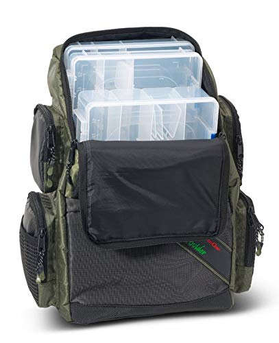 IronClaw Prey Provider Backpacker, Angelrucksack mit 3 Boxen (1x 36x22,5x8cm / 2X 36x22,5x5cm), Maße 29x20,5x42cm