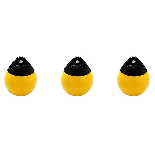 SICOSALT 3X Schwer Lastung PVC Boot Ball Runde Boje Dock Stoßstange Ball Aufblasbarer Schutz Marine Boje Gelb