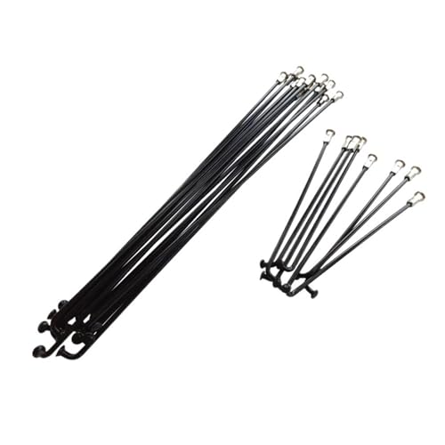 5 Stück 304 Edelstahl Schwarz Fahrradspeichen 13G/122~270MM Nippel Endkappen E-Bike Teil Zubehör (Color : Black, Size : 13G 269MM BK 5pcs)