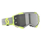 Scott Fury LS grey/yellow Motocross-Brille (Yellow/Grey, One Size)