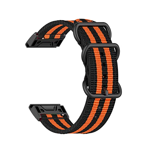 OPKDE 26, 20, 22 mm, Nylon-Uhrenarmband für Garmin Fenix 7X 6X Pro 7 7S 6 6S 5X 5 5S Plus/Epix Gen 2/Descent G1 Smart-Armbänder, Zubehör, 22mm Fenix 5 6 7, Achat