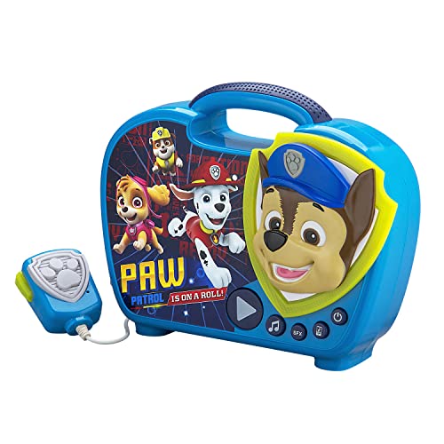 Paw Patrol Sing Along Boombox mit Mikrofon. Sing Along to Built in Music. Real Working Mikrofon. Connects to Your MP3-Player Device.