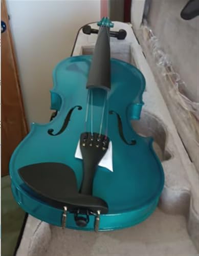 Standard Violine Violine Holz Anfänger Praxis Massivholz Geige(4/4-peacock Blue)