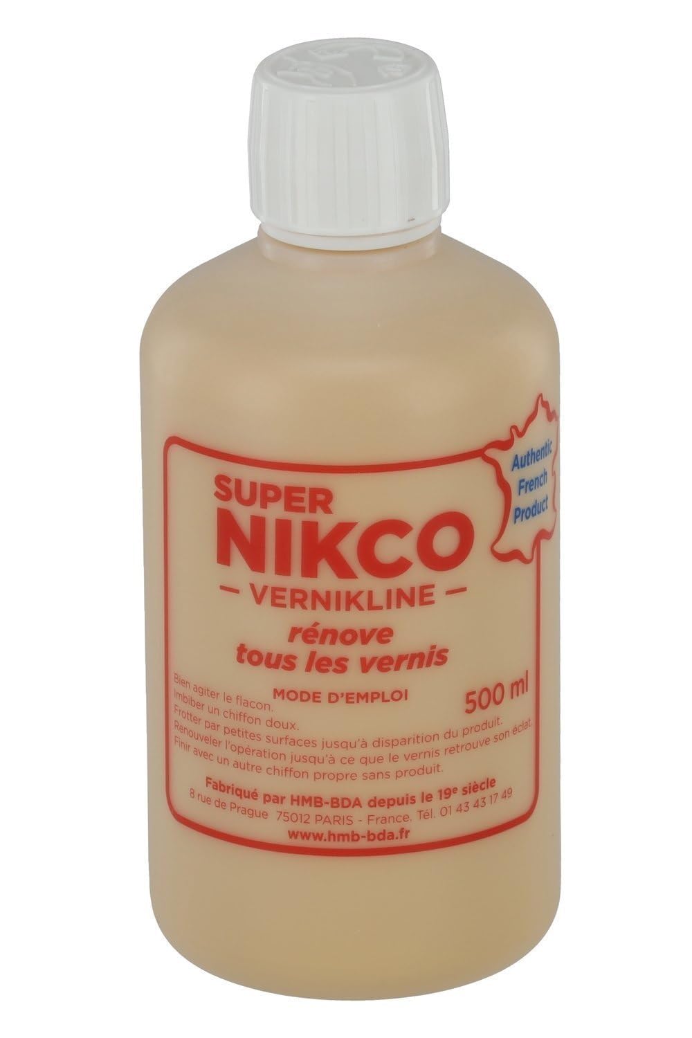 Super Nikco HMB-BDA Reinigungsmittel - Poliermittel - 500 ml - Made in France - Für alle Lacke - Bringt Glanz und Farbe zurück