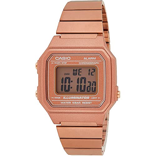 Casio Unisex Erwachsene Digital Quarz Uhr mit Edelstahl Armband 4549526169342