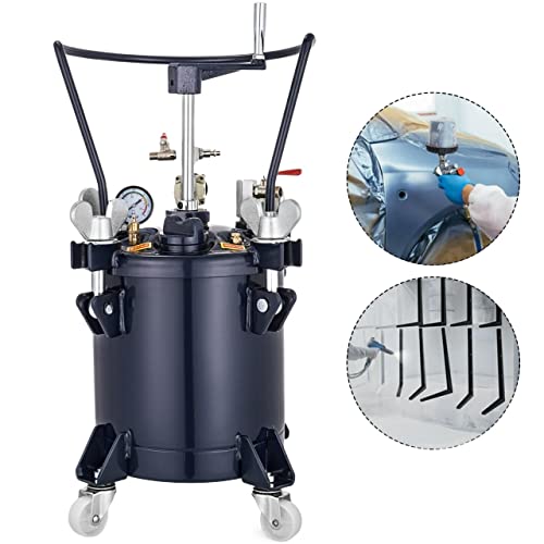 10L 30L Druck Farbtopf Tank Spritzpistole Spritzgerät Druckregler Manuelles automatisches Luftmischrührwerk for Industriefarbe Robust und langlebig(10L Manual)