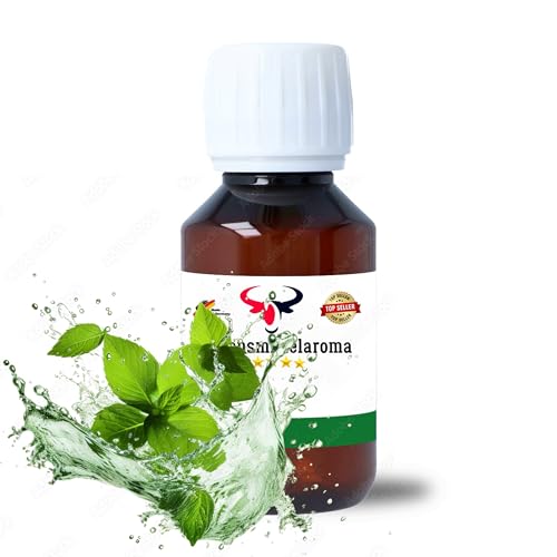 Mint Konzentrat Drops hochkonzentriertes Aroma Lebensmittelaroma Intensives Aroma zum Backen in Lebensmitteln & Getränken, für Diffuser Vernebler Nebelmaschinen Wassersprudler uvm. (100 ml)