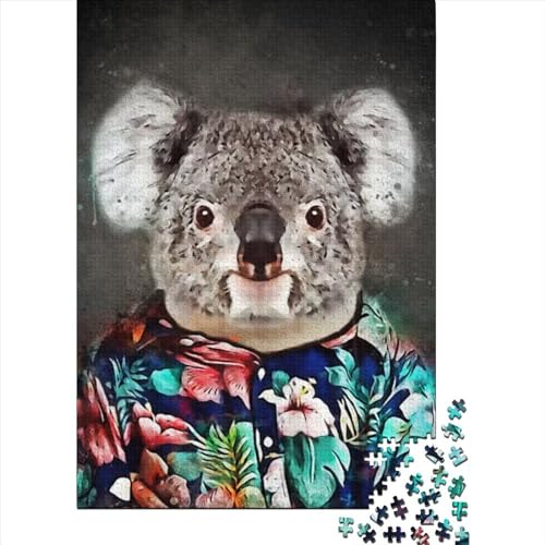 1000-teiliges Puzzle für Erwachsene Teenager, Koala-Mode-Puzzle für Erwachsene und Teenager als Weihnachts- und Geburtstagsgeschenk für Erwachsene und Teenager (Größe: 75 x 50 cm)