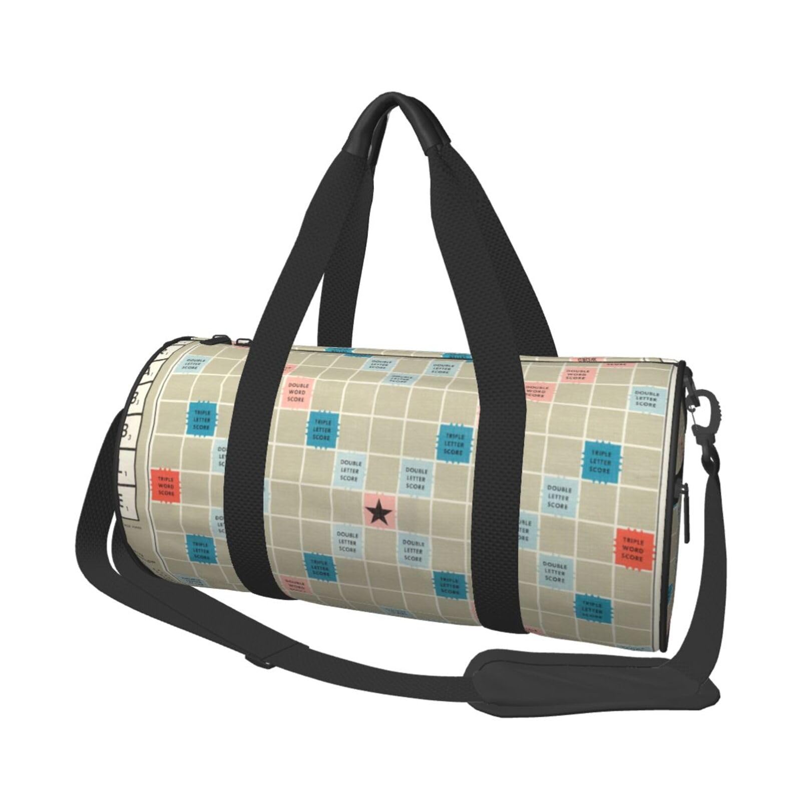 Robuste Reisetasche mit Engelsflügeln, geräumige und stilvolle Tasche für alle Ihre Reisebedürfnisse, Scrabble Board, Einheitsgröße