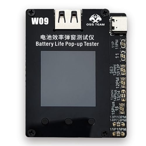 Kiudduy W09Pro V3 Batterieeffizienz -Up-Tester Tragbar Kein Externes Kabel Direkt Karten-Effizienz 100 Datenreparatur, Einfach zu Bedienen Langlebig Feine Verarbeitung