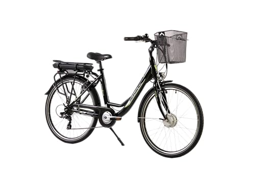 F.lli Schiano Unisex-Adult E-Moon E-Bike, Schwarz, 26 Zoll