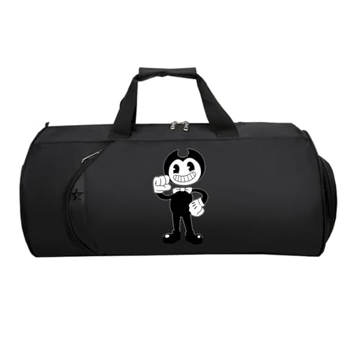 Cabin Bag Anime, Reisetasche Faltbar Kabinengepäck, Tote Bag füR Sport Reisen Gym Urlaub Flugzeug(Black 1)