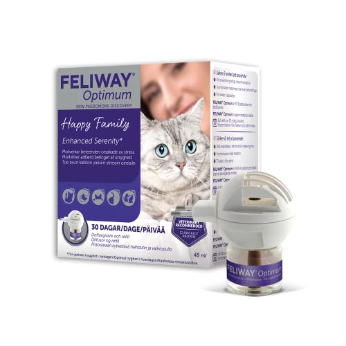 FELIWAY Optimum Duftspender (+ Refill 48ml/30 Tage) - mehr Sicherheit als je zuvor