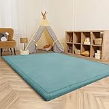 Paco Home Teppich Kinderzimmer Kinderteppich Baby Spielteppich Krabbeldecke Krabbelmatte Weich rutschfest Jungen Mädchen Deko, Grösse:120x160 cm, Farbe:Blau