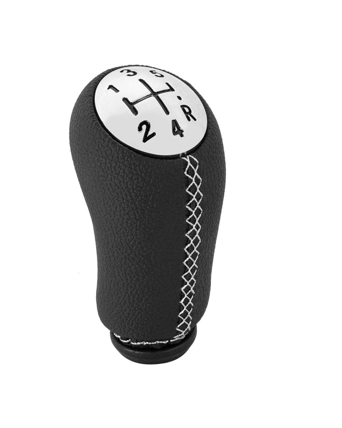 Schaltknauf Für Laguna Für Megane 2 Für Clio 3 Für Scenic 2 Autoinnenausstattung 5-Gang-Schaltknauf Schalthebelgriff Shift knob(Chrome Black line)