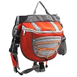 Rysmliuhan Shop Hundetasche Hunderucksack Hunderucksack Hundereisetasche Hundecampingzubehör Hundegehzubehör Haustier Tasche für Hund Verstellbarer Hunderucksack orange,s