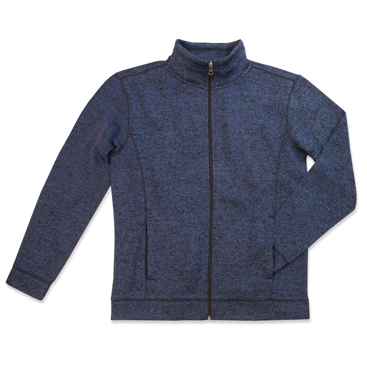 Stedman® Active Knit Fleece Jacket, Größe:L, Farbe:Marina Blue Melange