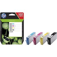 HP 364 4-Pack - 4er-Pack - Schwarz, Gelb, Cyan, Magenta - Original - Blisterverpackung - Tintenpatrone - für Deskjet 35XX, Photosmart 55XX, 55XX B111, 65XX, 65XX B211, 7510 C311, 7520, eStation C510 (N9J73AE#301)