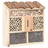 Haushaltsartikel, Insektenhotel, 30 x 10 x 30 cm, Kaminholz, Anzugmöbel