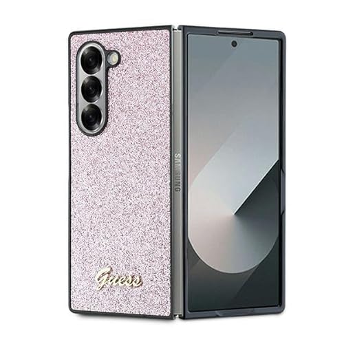 CG Mobile Guess GUHCZFD6HGGSHP hülle für Z Fold6 F956 Rosa hardcase 4G Glitter Script