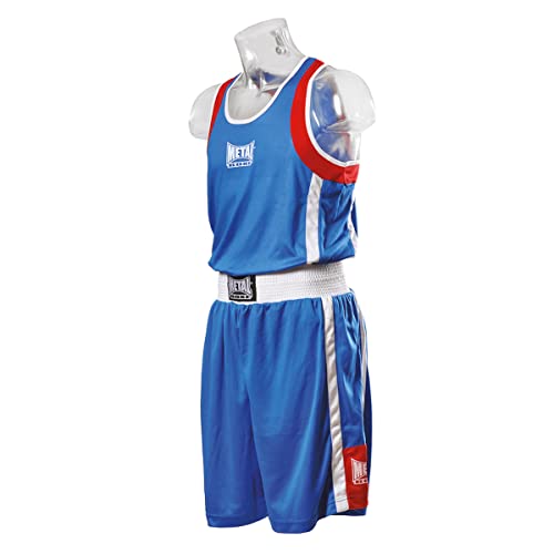 METAL BOXE Herren Ensemble Short + Débardeur Boxoutfit, Bleu, XS