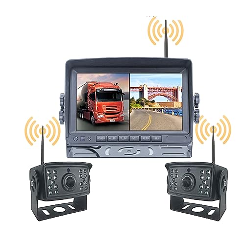 Lmzzdld 7-IPS-Auto-Überwachungs-Videorückgabedisplay, HD, Universelles Autoersatzteil, Zubehör