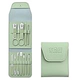 12-teiliges Nagelknipser-Set, praktisches Beauty-Tool, Knipser, Maniküre, Nageltrimmer, Pediküre-Messer, Ohrschälmesser, Nagelmaniküre(Green 12-piece set)