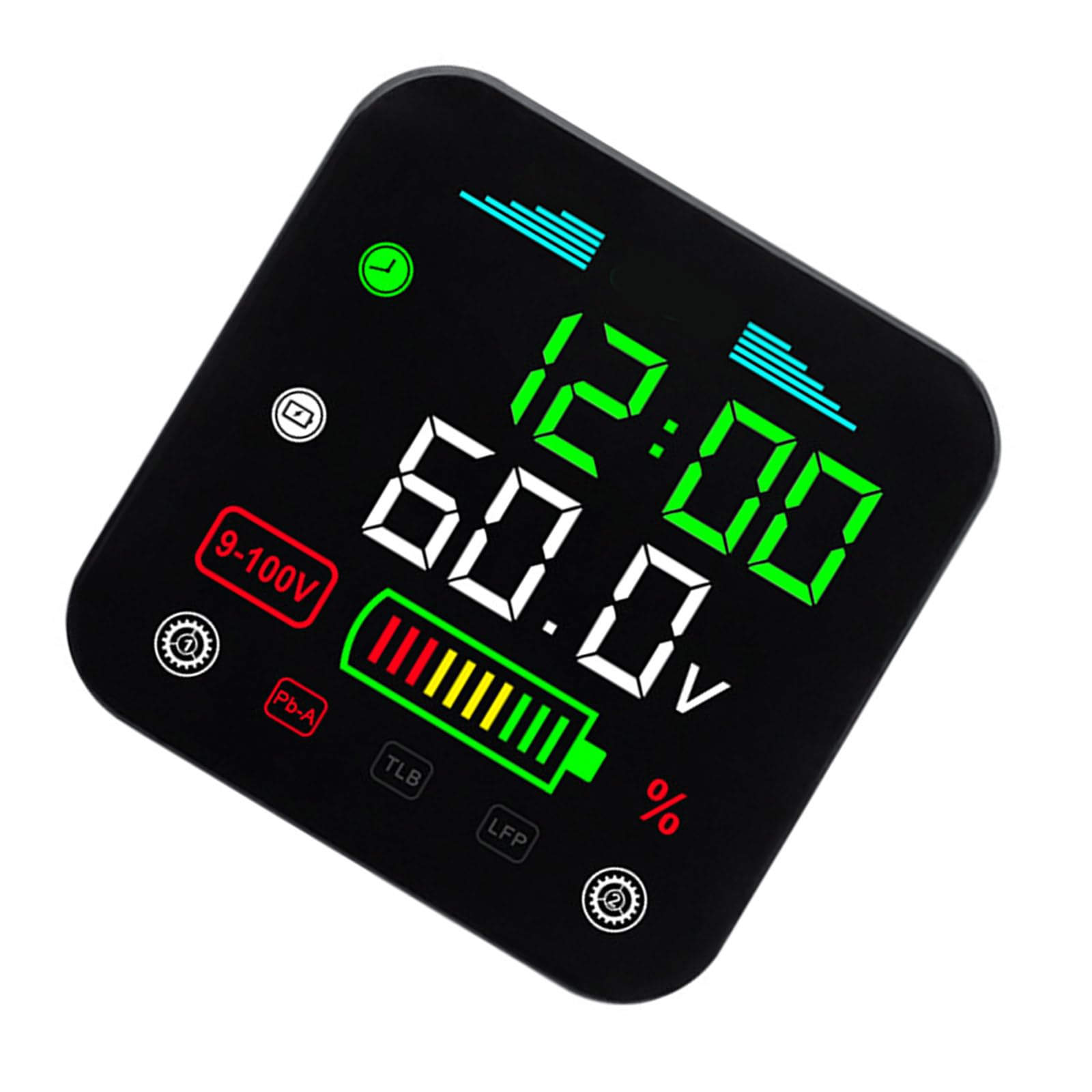 Mllepjdh DC9-100V LCD Digitale Batteriekapazitätsanzeigen Für Roller Säure Lithium Life Batterie Kapazität Voltmeter