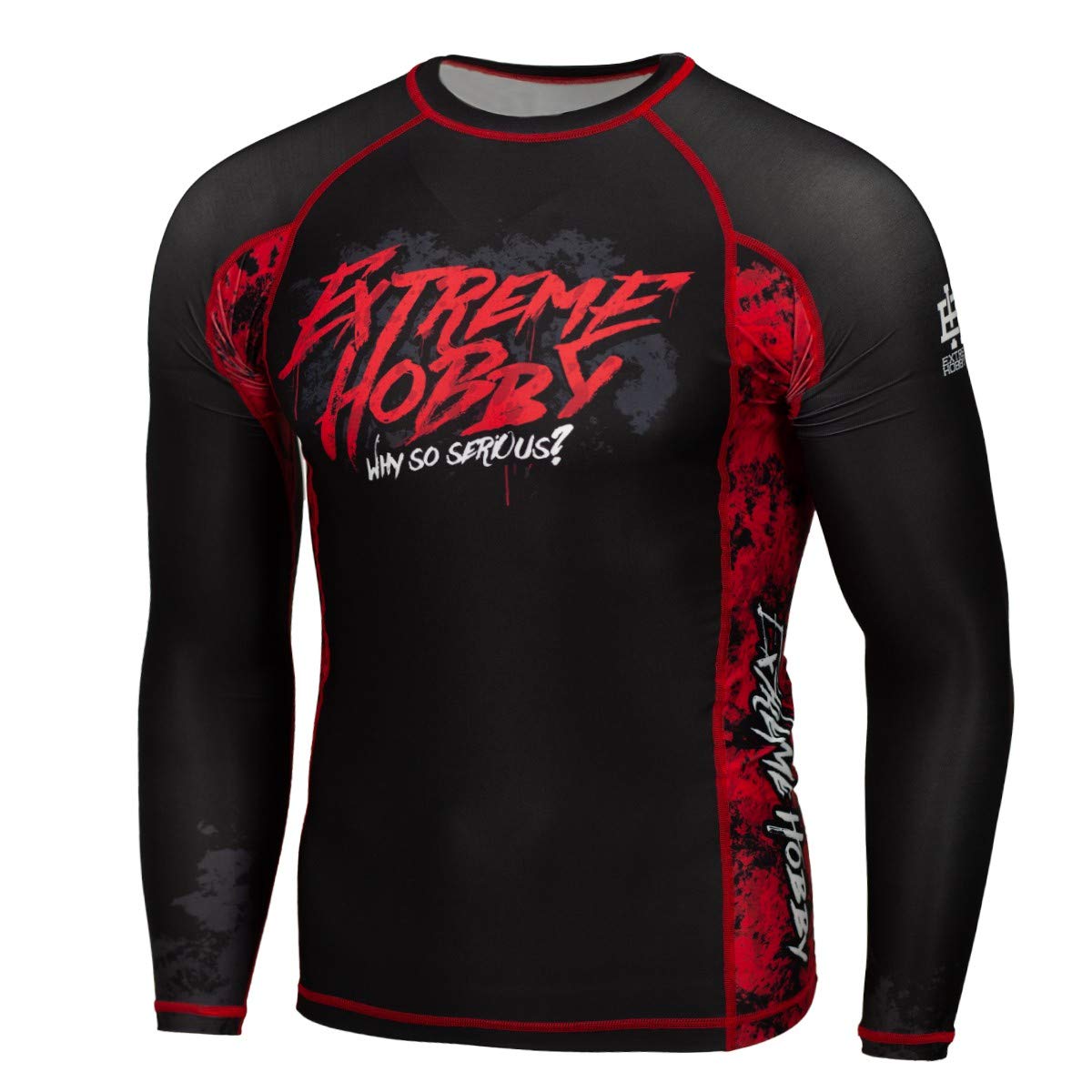 EXTREME HOBBY Langarm-Rashguard, Langen Ärmeln, Sport Tshirts Herren, Kampfsport, Funktionsshirt, Fitnessshirt Männer, Kompressionsshirt Rash Guard