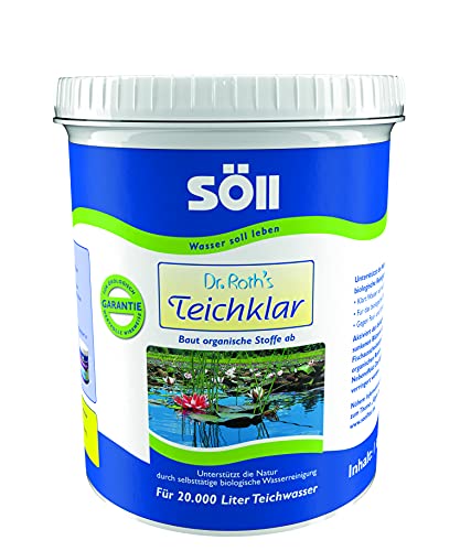 Söll 10075 Dr. Roth´s TeichKlar - Unterstützt die Natur durch natürliche, mikrobiologische Reinigung und Pflege des Wassers - 3 kg