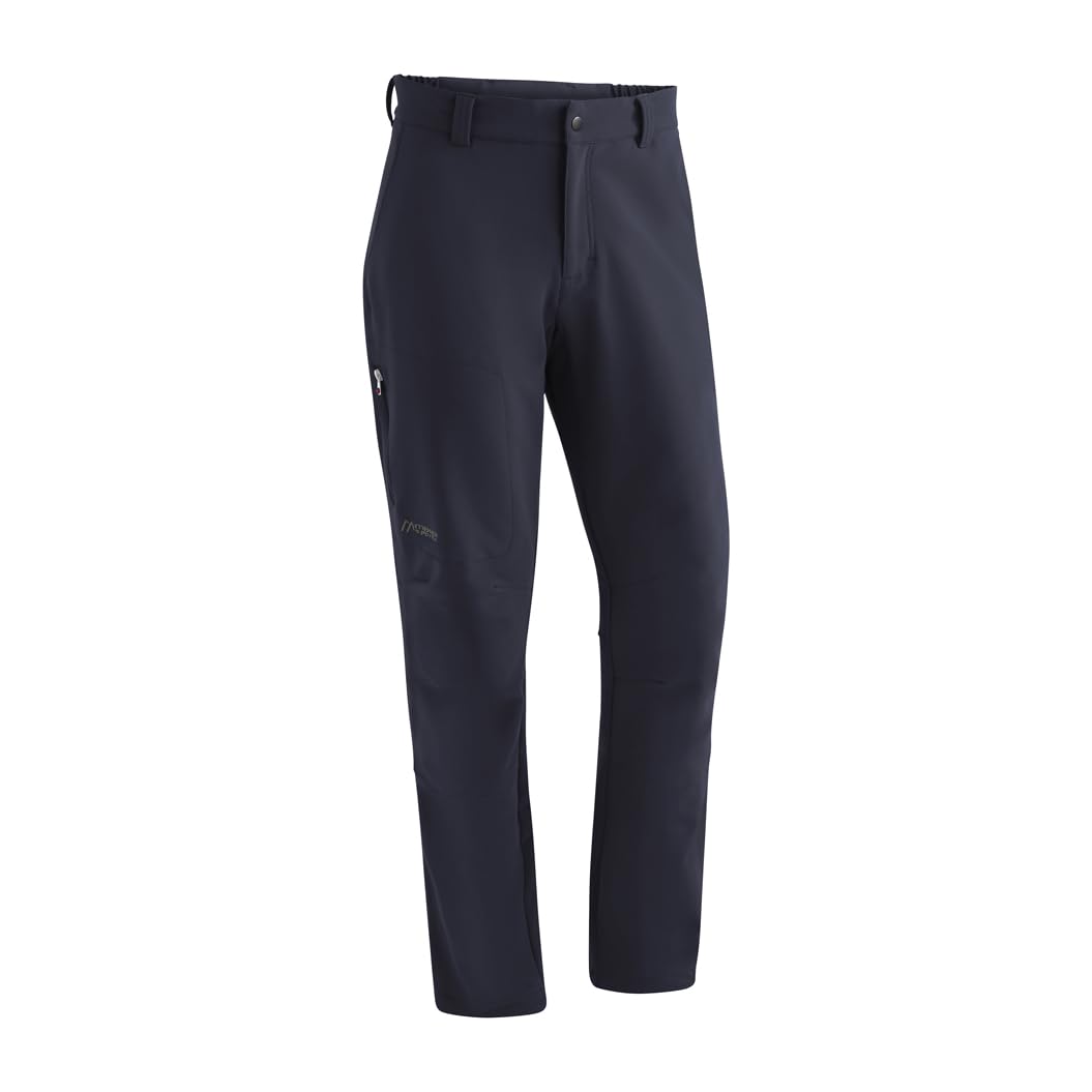 Maier Sports Herrmann, Herren Wanderhose, Wasserabweisende Outdoorhose für Trekking und Hiking, PFC-frei, mSTRETCH pro 2 & Dryprotec, Blau, 50 (W35/L32)