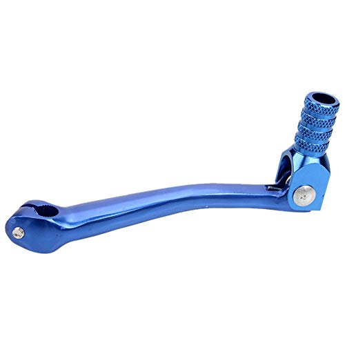 Skdvy Dirt Bike Klappbarer Schalthebel, Gang-Schalthebel Motocross Motorrad dauerhafter CNC-Kick-Starter-Ersatz-Universal-Teile Ersatzmetall-Schmutz-Bike-Pedal(Blue)