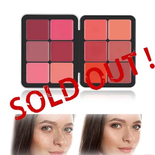 Carla Secret Concealer Palette,Carla Secret Cream Blush,Makeup Palette,Long Lasting Waterproof,Makeup for Flawless Skin,Long-Wearing Coverage Makeup Palette,Cream Blush Palette,for all Skin Types (02)