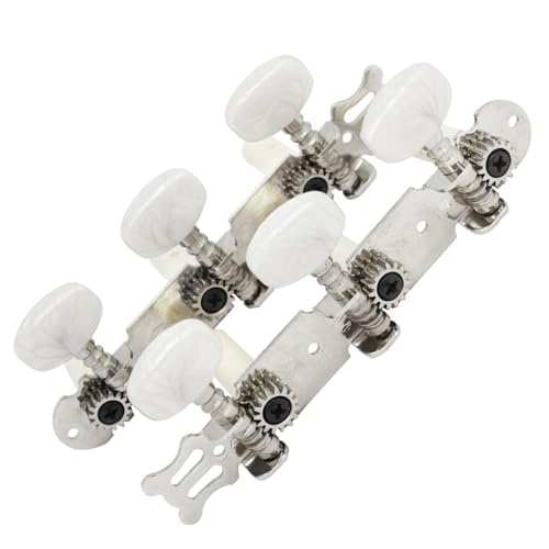 Strings Tuning Pegs Mechaniken Für Gitarre Paar Stimmknöpfe für klassische Gitarre, Akustikgitarre, dreifacher runder Knopf, Stimmknöpfe für Gitarre