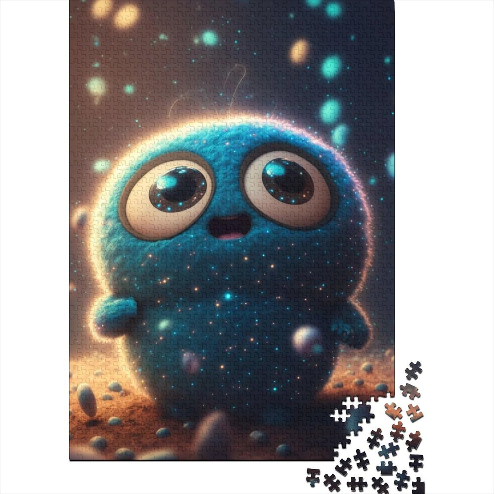 Baby-Monster-Puzzle für Erwachsene und Jugendliche, 1000 Teile, Holzpuzzle für Erwachsene, Puzzle-Spielzeug, nachhaltiges Puzzle für Erwachsene (Größe: 75 x 50 cm)