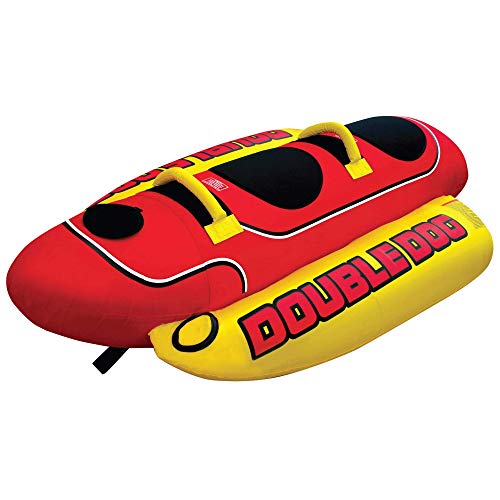 Airhead Unisex-Erwachsene Double Dog | 1-2 Rider Abschleppschlauch für Bootfahren Abschlepprohr, Multi, One Size