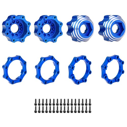 Mllepjdh Erweiterte Adapter Metall Kontermutter Sechskant Adapter Set Teil Fernbedienung Auto Spielzeug Zubehör