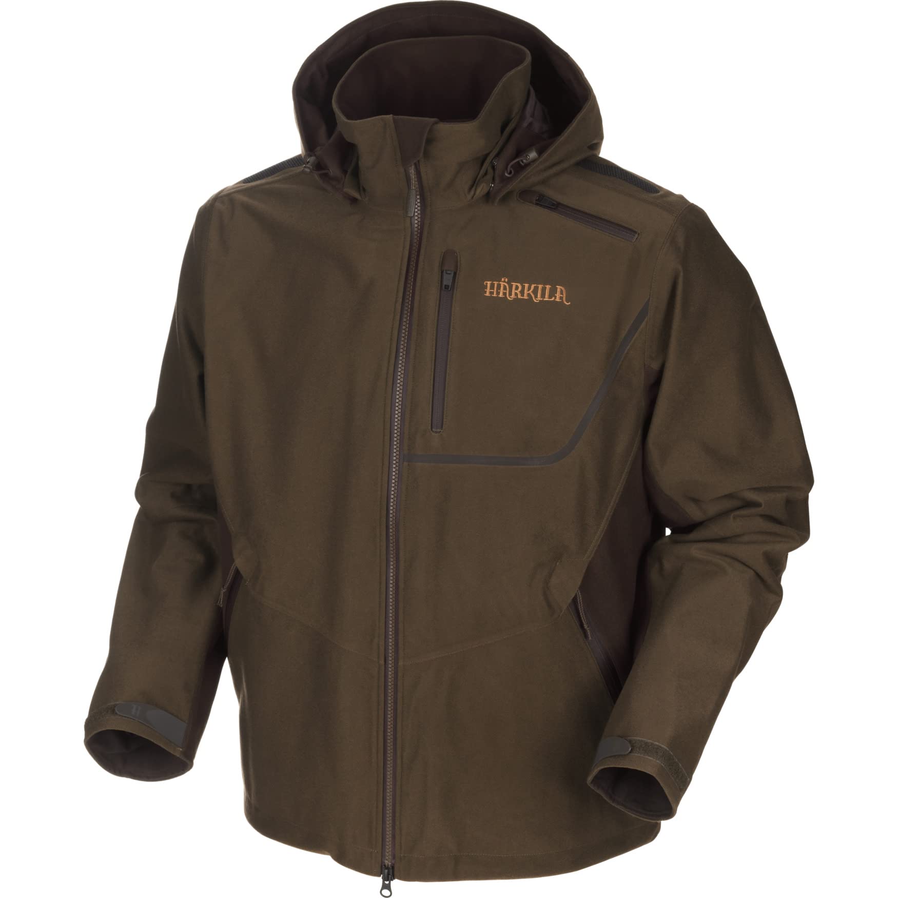 Härkila | Mountain Hunter Jacke | Professionelle Jagd Kleidung & Jagd Zubehör für Herren & Damen | Skandinavische Qualität Made to Last | Hunting green/Shadow brown, 50