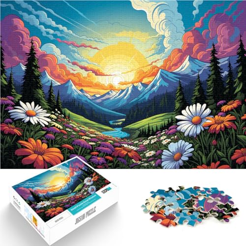 Puzzle, farbenfrohes Tatra-Gebirge, 1000-teiliges Puzzle für Erwachsene, Holzpuzzle, jedes Teil ist einzigartig – anspruchsvolles, unterhaltsames Familienspiel, 1000 Teile (50 x 75 cm)