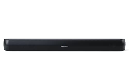 SHARP HT-SB107 2.0 Mini-Bluetooth-Soundbar (mit HDMI ARC/CEC, 110W Gesamtleistung) schwarz