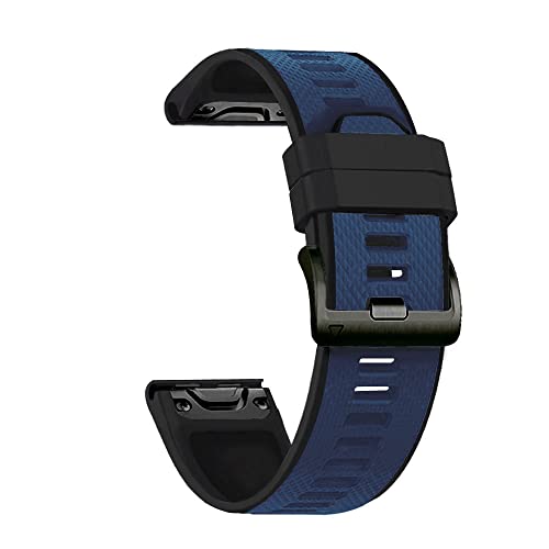 NEYENS Colorfu Ersatzarmband für Garmin offizielle Schnalle, Silikon-Schnellverschluss-Armband für Fenix 5X/5/3/3HR/6/6X/Forerunner 935/945, 26MM Fenix 6X Pro, Achat