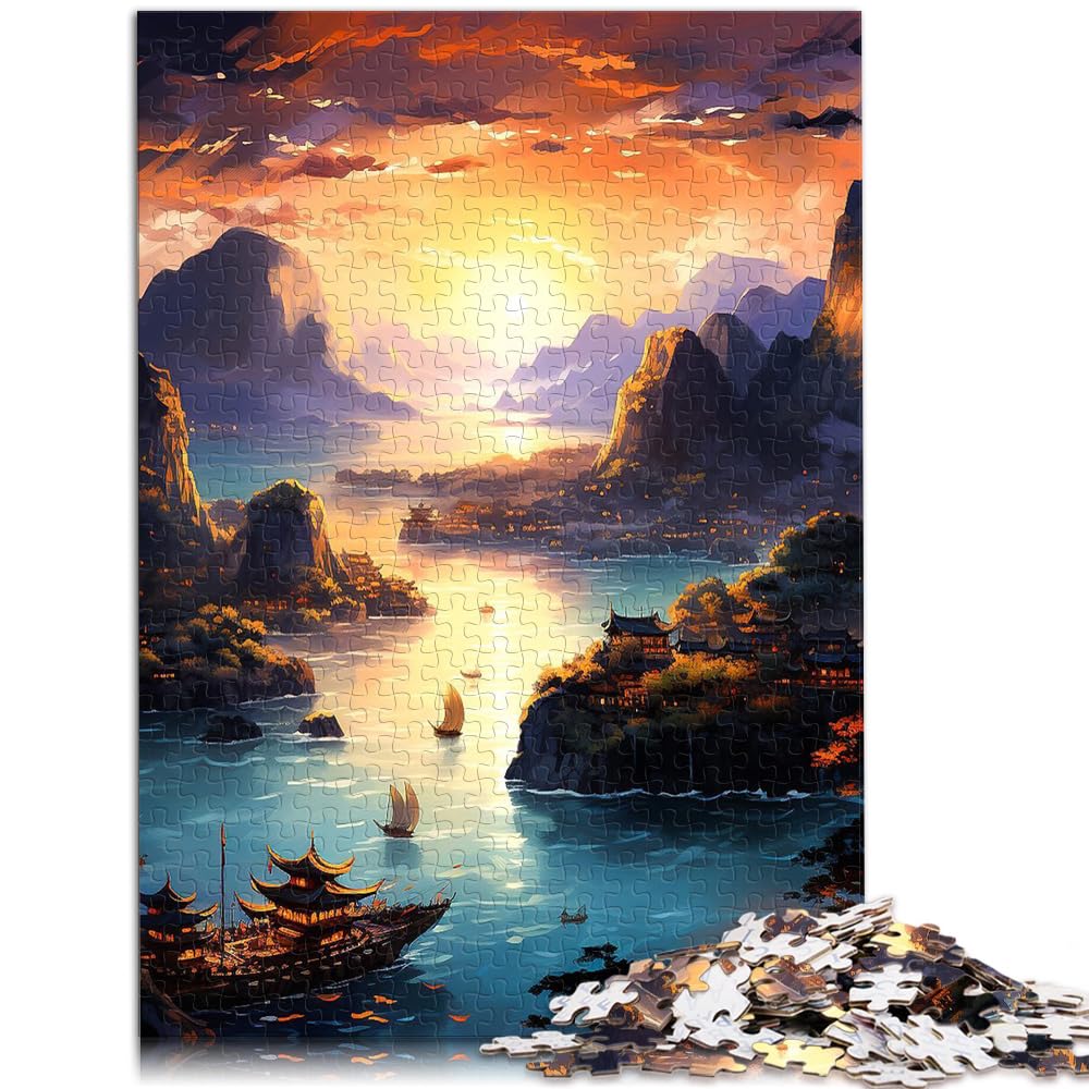 Spielzeug-Puzzle Ha Long Bay Vietnam für Erwachsene 1000-Teile Puzzle Holzpuzzle Spielzeug-Puzzles Lernspiele Stressabbau-Puzzles 1000 Stück (50 x 75 cm)