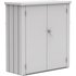 Biohort Terrassenschrank Romeo M 132 x 57 x 140 cm silber