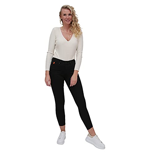 M.O.D. Damen Jeans Sina - Skinny Fit - Schwarz - Black Wash W25-W34 67% Baumwolle Stretch, Größe:29W / 30L, Farbvariante:Black Wash 895