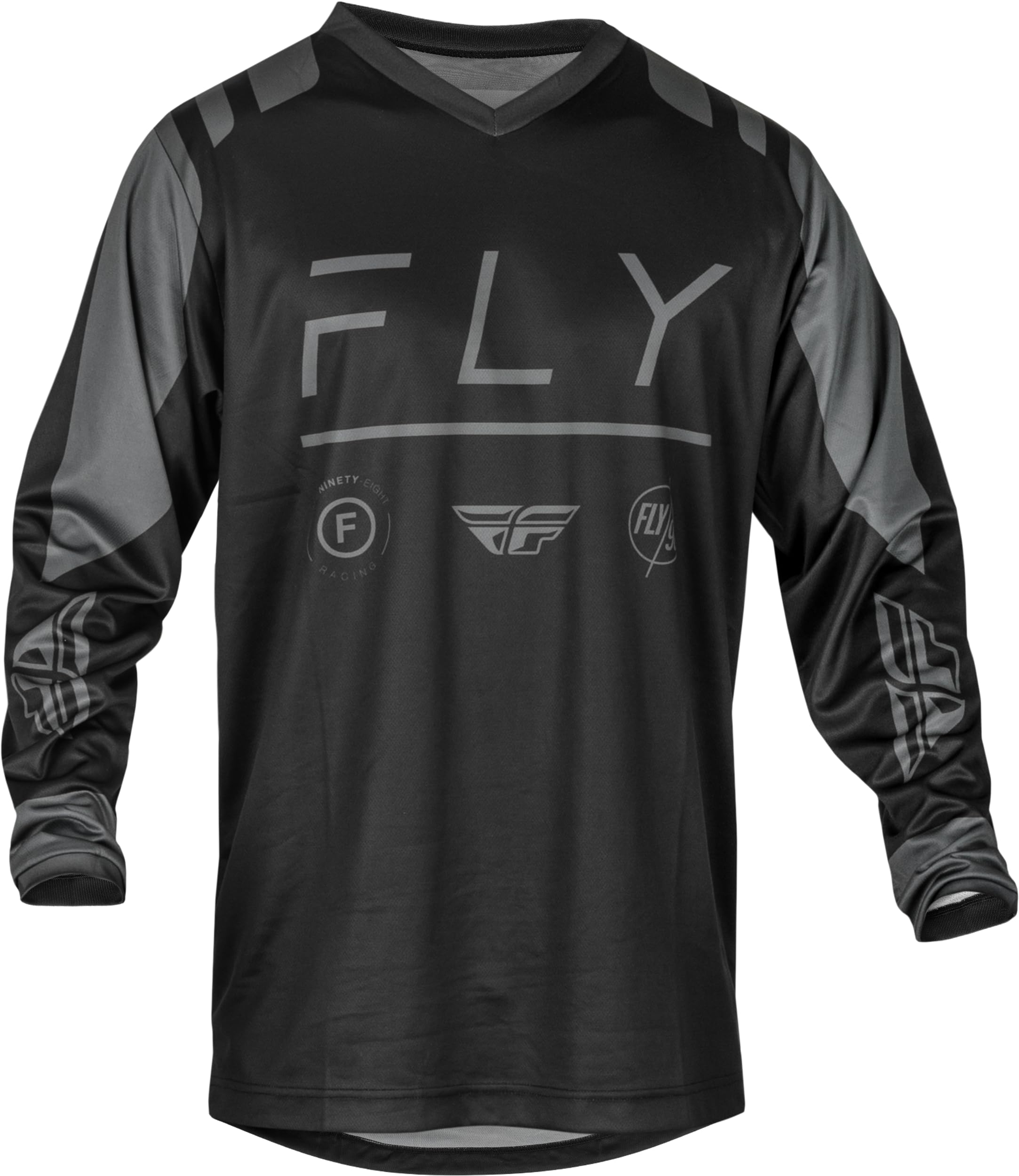 Fly Racing Trikot F-16 für Herren (Schwarz/Anthrazit, Größe XXXL)