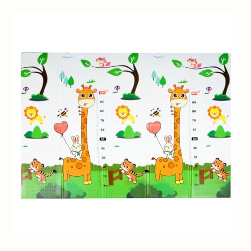 Buxibo - Dubbelzijdige Speelmat Foam - Dik XPE Foam - Kruipmat - Speelkleed - Vloermat - Baby/Peuter & Kind - Multicolor - XPE-002 - 200x180cm