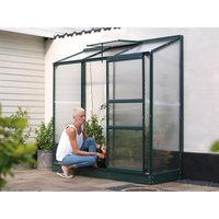 Vitavia anlehn-gewächshaus -ida 1300- für balkon und terrasse, smaragd grün, 4 mm hkp