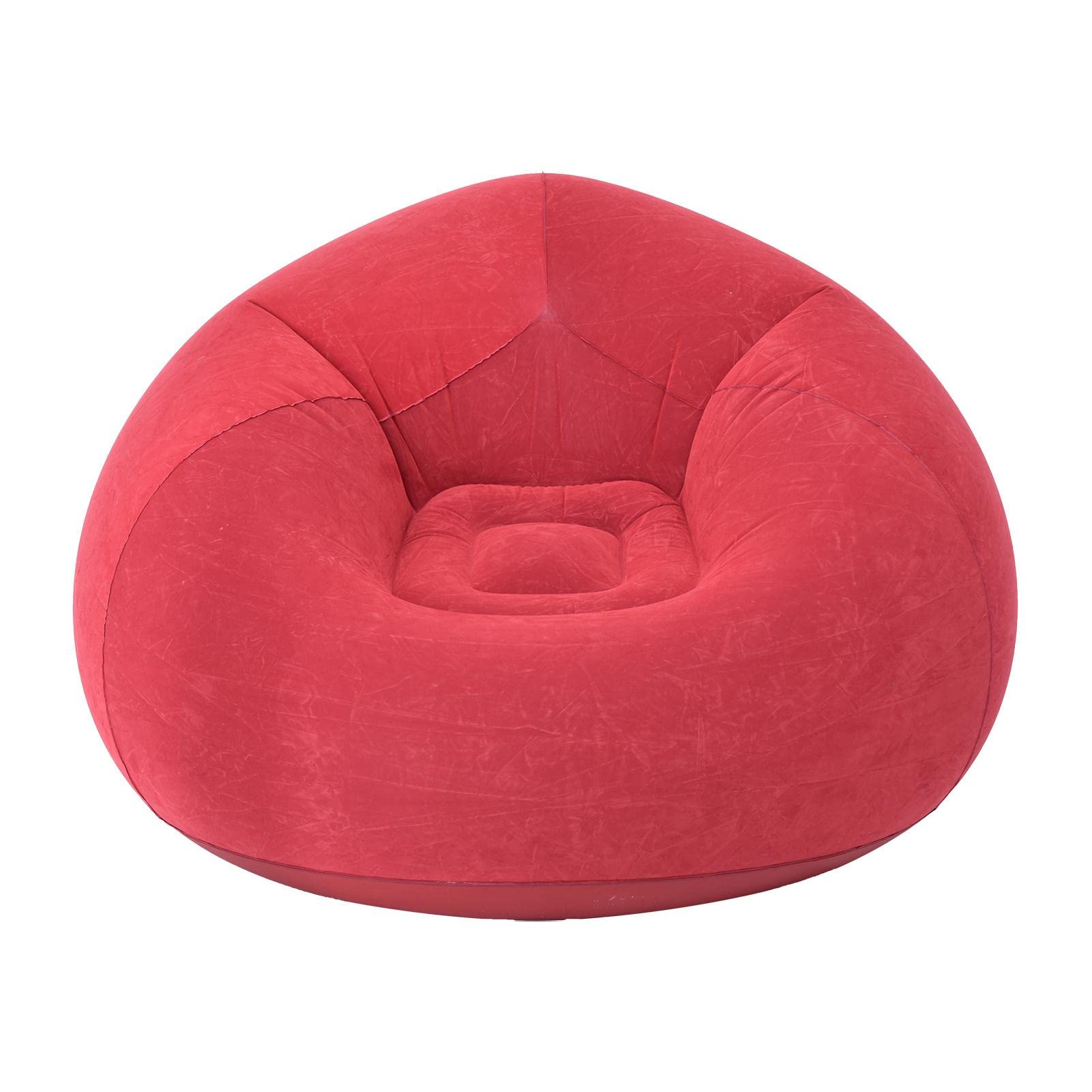 Xasbseulk Air Bean Bag Chair | Aufblasbare Couch Stuhl Sofa | Sitzsack Stuhl für Erwachsene | Weich beflockt Stoff Sitzsack Couch | Aufblasbare Möbel für Schlafzimmer Filmabend